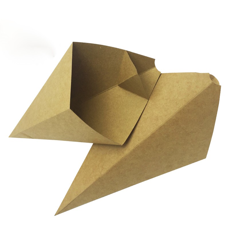 Uchampak- Low price french fries packaging box for fast with cone shape Bio Box 10
