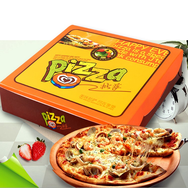 9'' chinese food box italy kraft pizza box for packing pizza