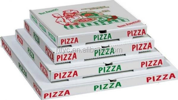 boîtes à pizza en carton ondulé blanc | Uchampak 9