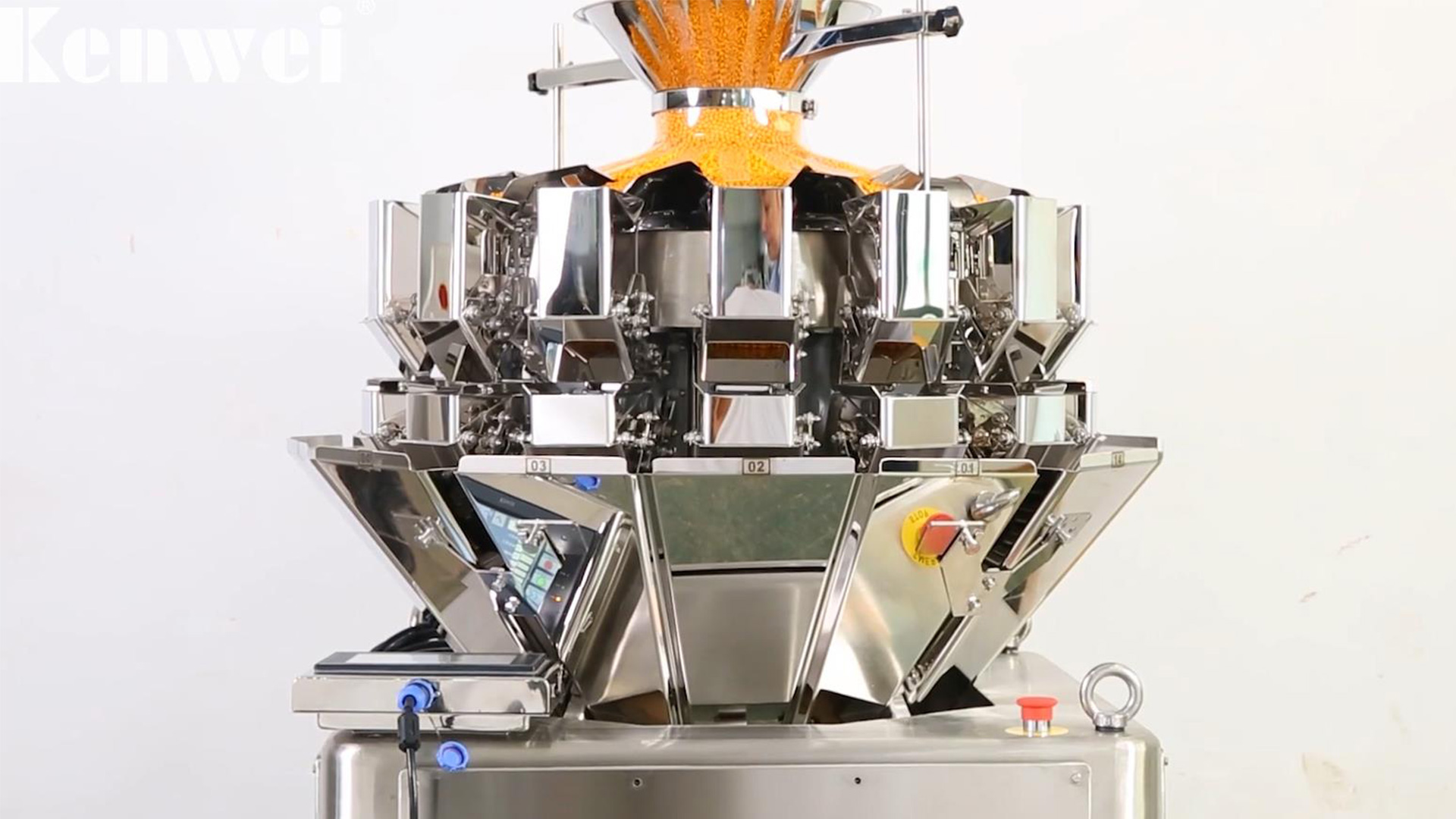 Automatic 14 Head Mini Multihead Weigher Stainless Steel 2g