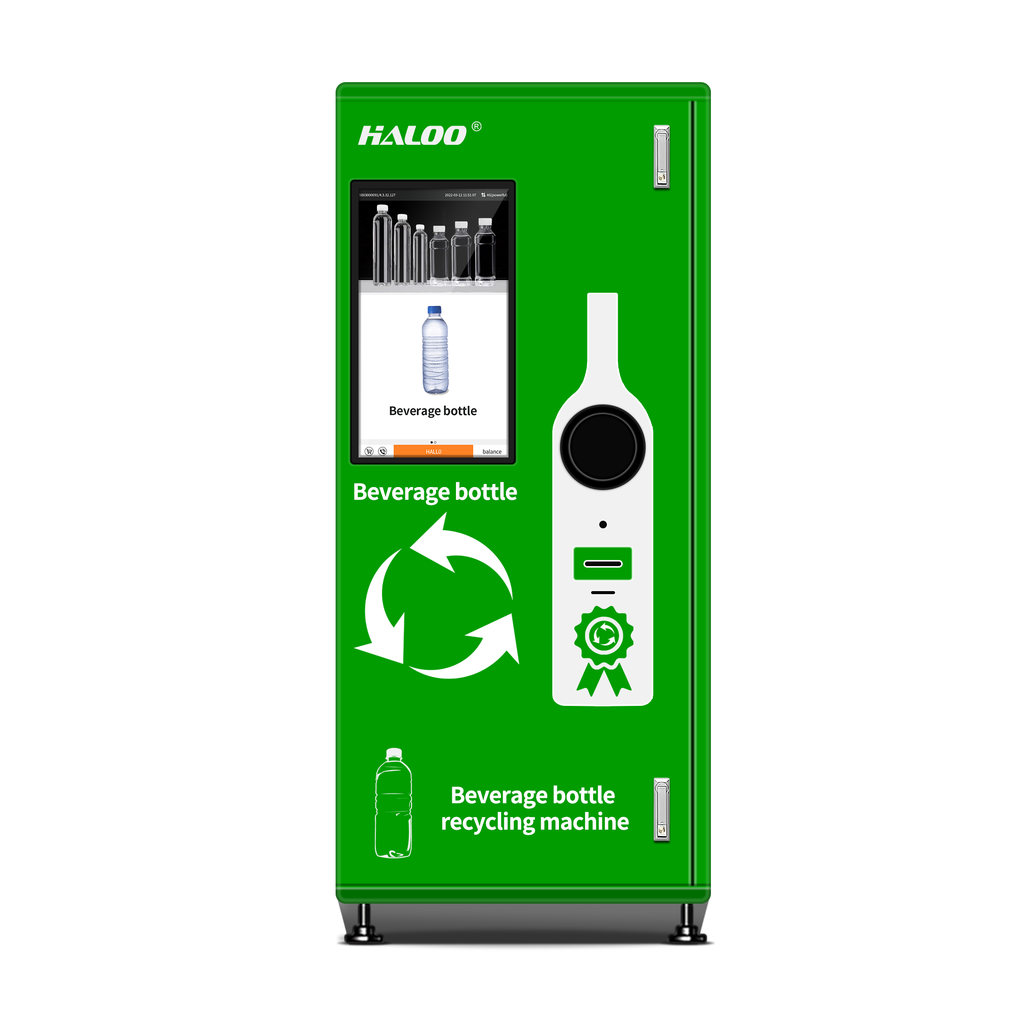 Plastic Bottle Recycle Cabinet And Recovery Vending Machine Haloo