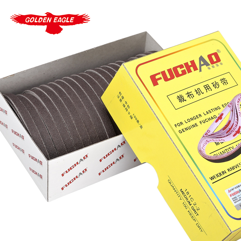 181C2-2 ABRASIVE BELTS FOR LONGER LASTING EDGES USE WITH VARIOUS BLADE AND HIGH SPEED KNIVES 100 PCS/ One Box Abrasive Belt For Cutting MachineSand Abrasive Belts FC1010 15