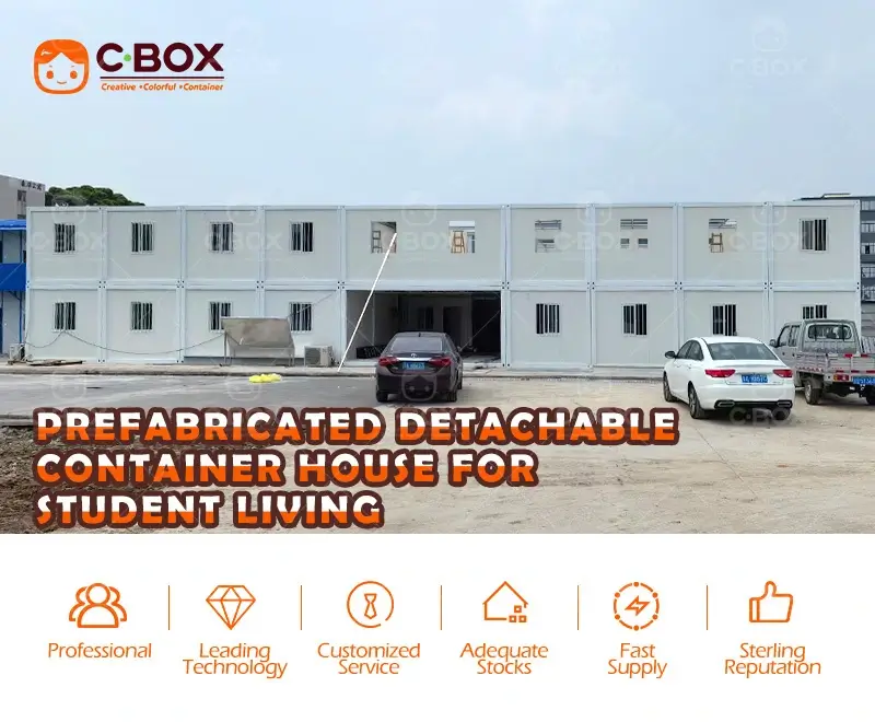 prefabricated detachable container house Prefabricated Detachable Container House for Student Living 6