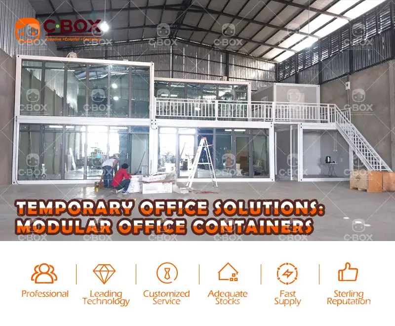 temporary office حلول المكاتب المؤقتة: حاويات المكاتب المعيارية 6