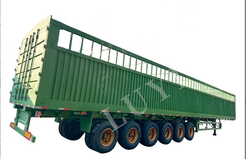 6 Axles 80ton 40ft Fence-type semi-trailer 8