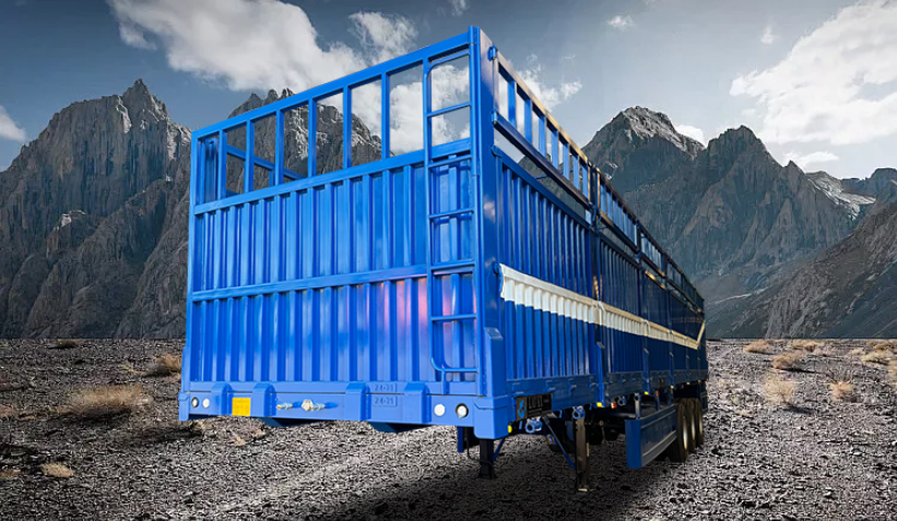 3 Axle Fence Enclosed Semi Trailer | LUYI 8