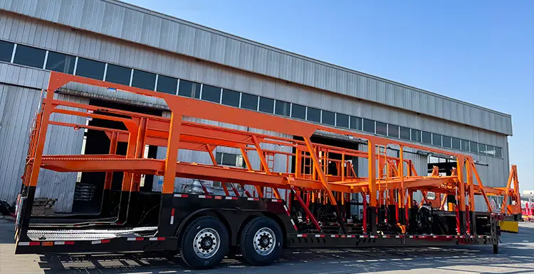 Heavy-duty 2-axle Hydraulic Car Hauler Trailer 8-car Capacity 8