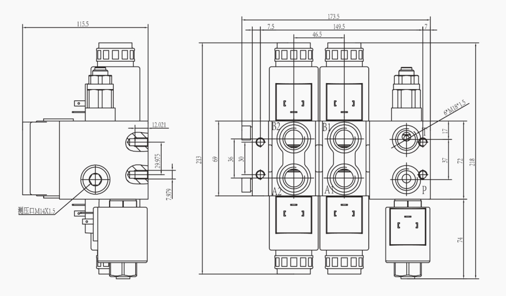Ηλεκτρομαγνητική βαλβίδα κατευθυντικού ελέγχου HDCF για γεωργικό εξοπλισμό 6