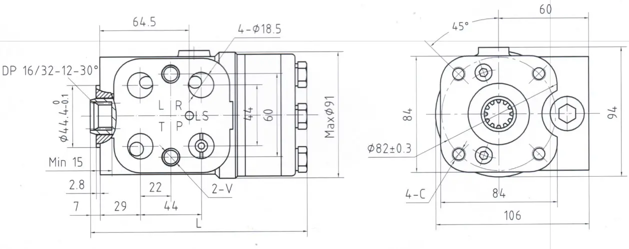 Unidade de direção hidráulica série 101S/OSPC 2