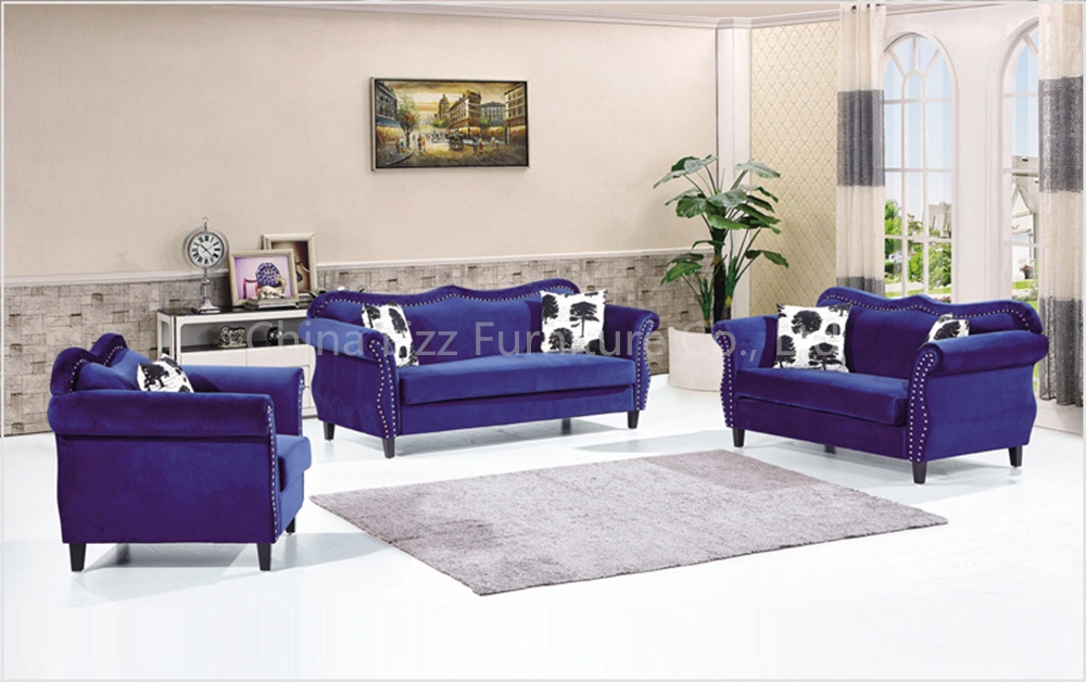 Online Promotion Event Home Furniture Lounge Elegant Curved Velvet Fabric Sofa 8