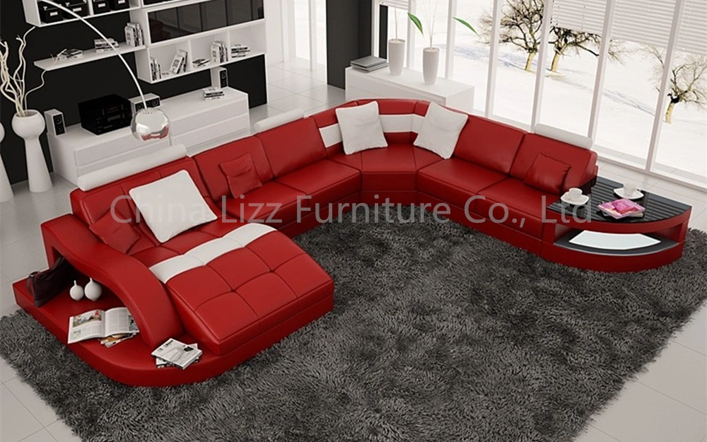 New Arrival Home Furniture Various Colors Modern Corner Genuine Leather Sofa 10