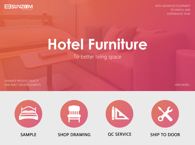 Venta al por mayor nuevo diseño personalizado hilton garden Inn hotel habitación set muebles de cama 7