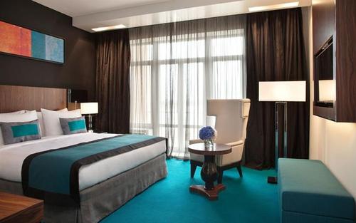 Gaya baru untuk Suite Staybrige dengan furnitur Headboard kamar tidur Hotel kayu ukuran King 10