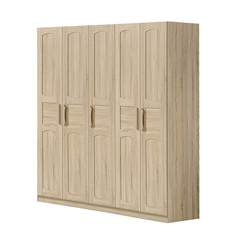 nordic styled furniture armoire & wardrobe 3 4 5 sliding door MDF Panel furniture household closet large Clothes Wardrobes 11