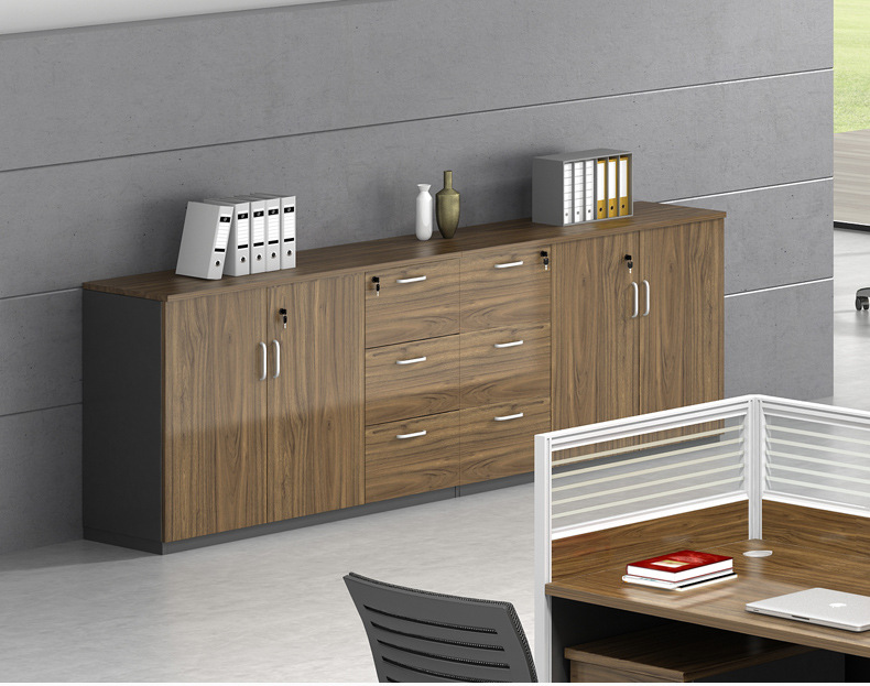 Vente chaude simple cabinet de document de bureau en bois avec serrure et tiroirs latéral de conseil classeur de bureau classeur 13