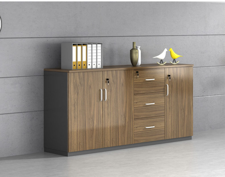 Vente chaude simple cabinet de document de bureau en bois avec serrure et tiroirs latéral de conseil classeur de bureau classeur 14