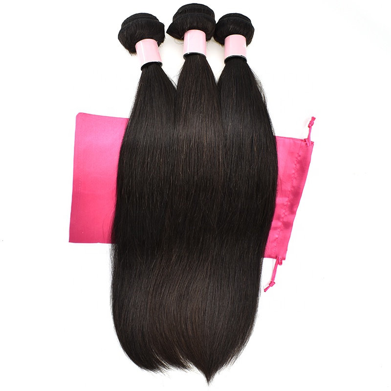 Grade 10A Unprocessed Natural Color Indian Virgin Cuticle Aligned Hair 7