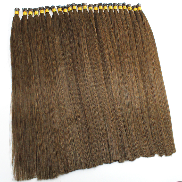 100% Human Hair Remy Double Drawn I Tip Russia Hair 10