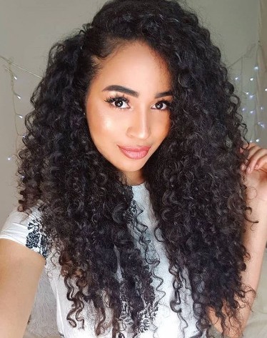 10A Grade Hair  Raw Unprocessed malaysian afro kinky curl sew in hair weave 21
