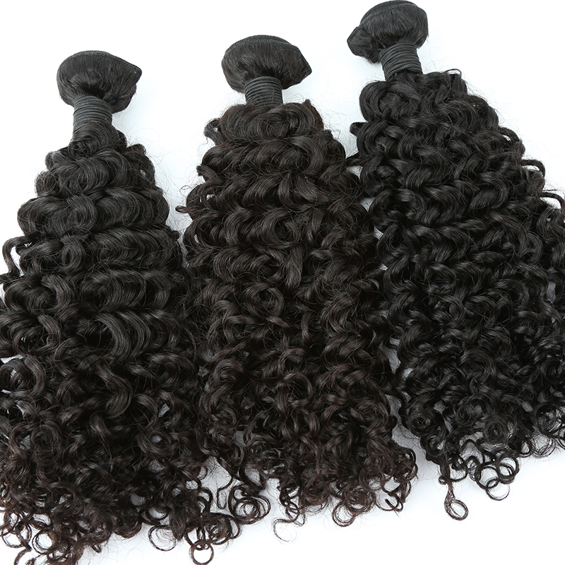 10A Grade Hair  Raw Unprocessed malaysian afro kinky curl sew in hair weave 12