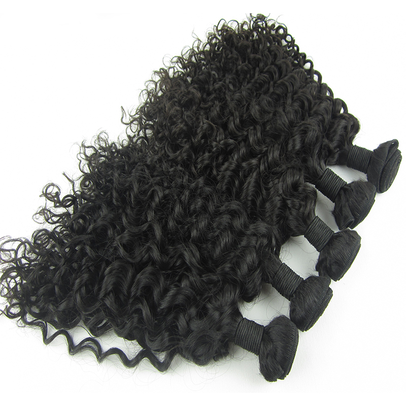10A Grade Hair  Raw Unprocessed malaysian afro kinky curl sew in hair weave 14