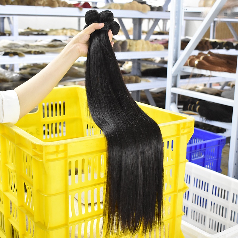 High Quality Wholesale Brazilian Hair Straight Remy Hair Weaves Bundles 8