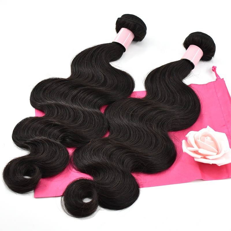 China factory unprocessed wholesale 100% Indian human hair virgin body wave hair bundles 9