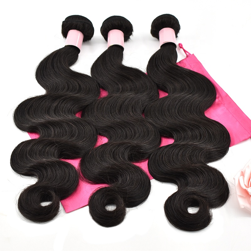 China factory unprocessed wholesale 100% Indian human hair virgin body wave hair bundles 8