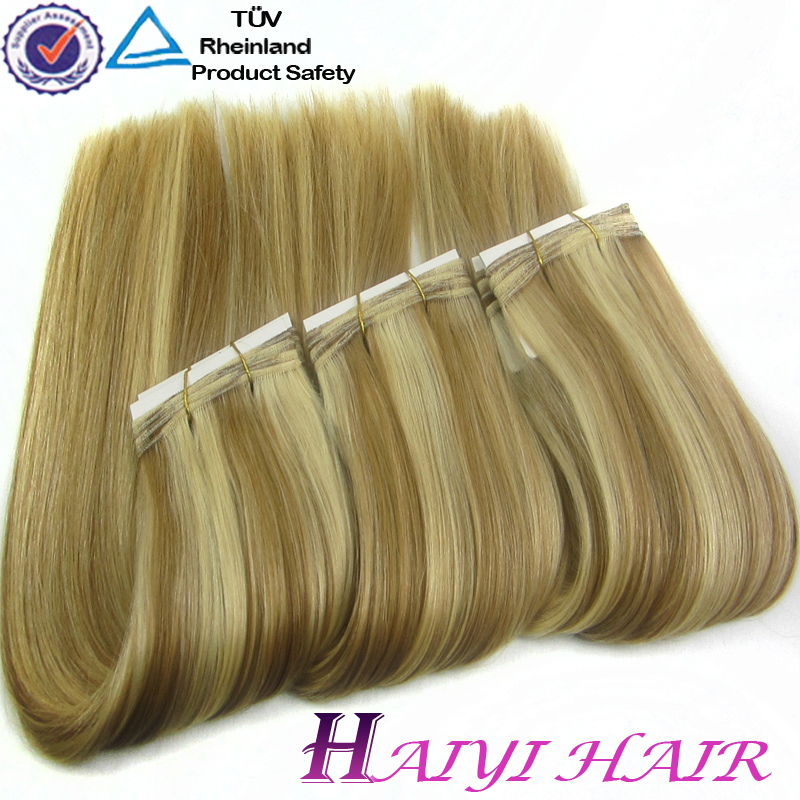 Best Supplier Good Feedback Private Label Top Quality Remy Double Drawn Blond Indian Hair 12