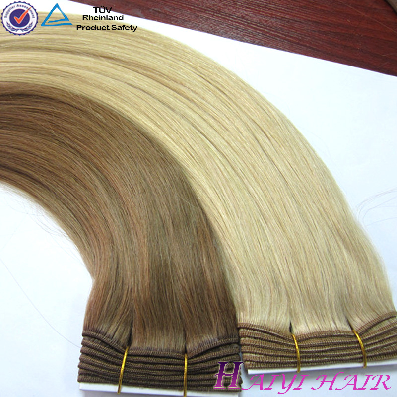 Best Supplier Good Feedback Private Label Top Quality Remy Double Drawn Blond Indian Hair 14