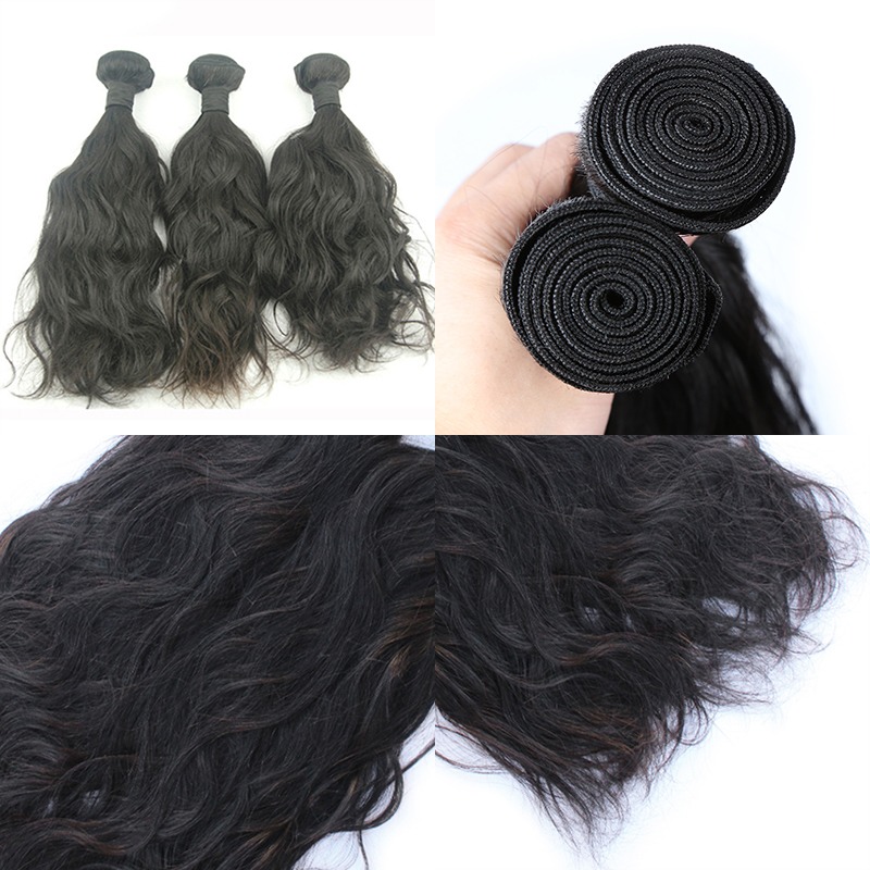 Wholesale high quality natural wave cuticle aligned raw Peruvian virgin human hair weave bundles 11