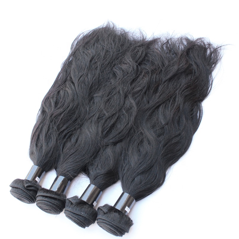 Wholesale high quality natural wave cuticle aligned raw Peruvian virgin human hair weave bundles 10