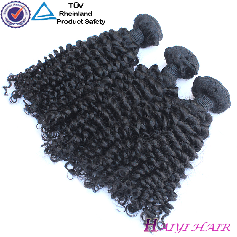 High Quality Real Hair Extensions Natural Color Human Hair Curly 11