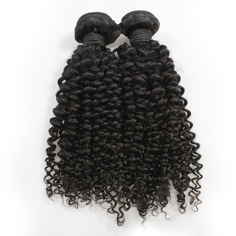 High Quality Real Hair Extensions Natural Color Human Hair Curly 8