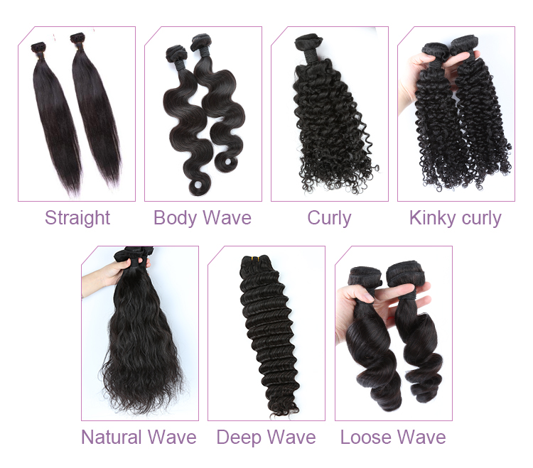 High Quality Real Hair Extensions Natural Color Human Hair Curly 13