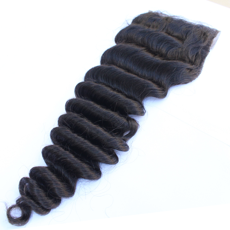13*4 free part straight Brazilian human hair lace frontal Hair Of Good Hair 9
