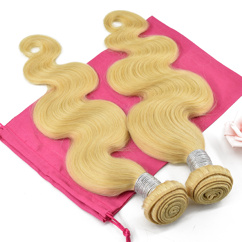 Wholesale Virgin Human Hair Weave Body Wave 10A Mink Malaysian Blonde 613 Hair Bundles 11