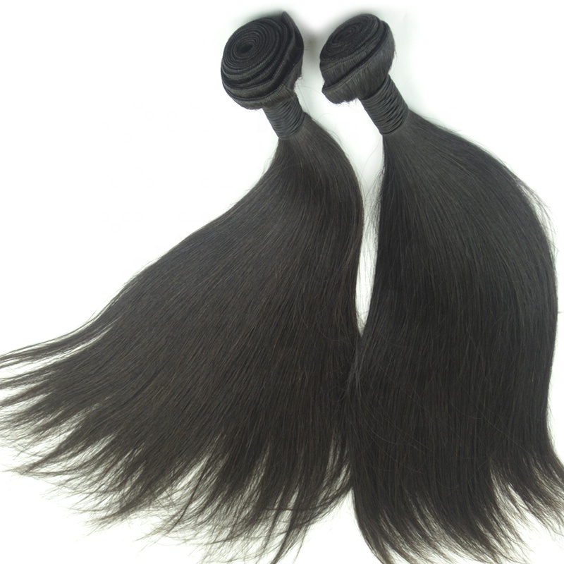 Free sample wholesale cuticle aligned virgin Peruvian human hair extension straight hair bundles 8