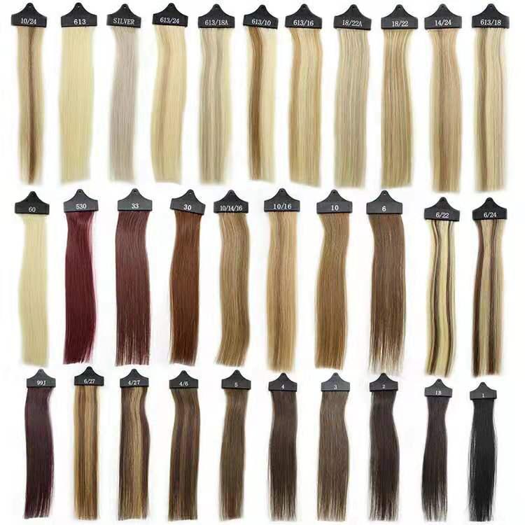 2019 New Arrival Balayage Color Cuticle Double Drawn Russian Handtied Weft Hair Extensions 16