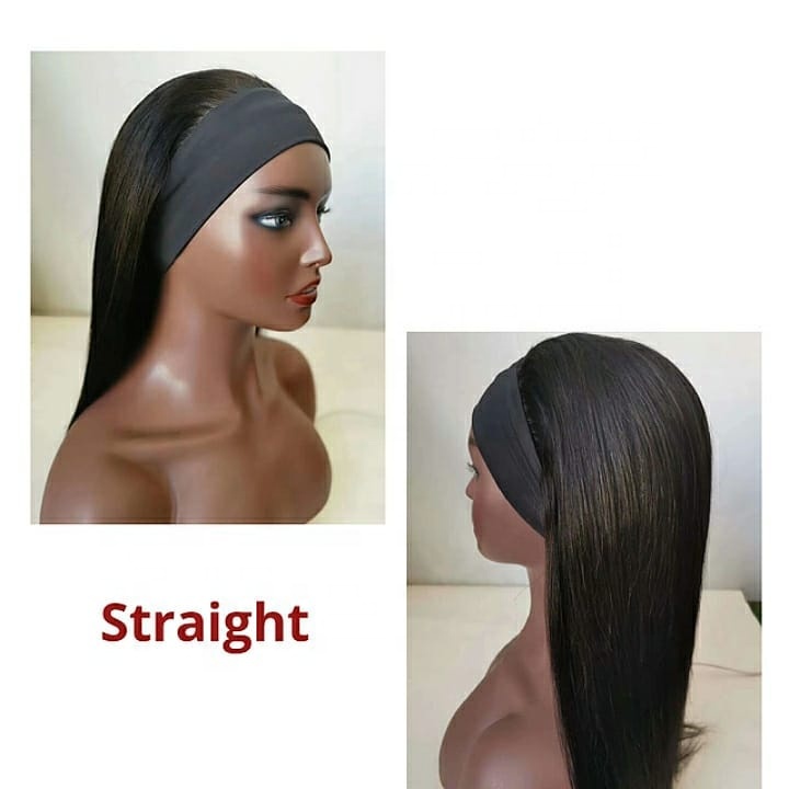 2020 New Machine Adjustable Headband Wig For Fashion Lady Human Hair  Bundles for Headband Wig 11
