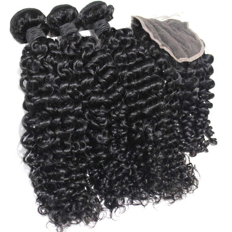Top grade virgin Brazilian human curly hair bundles in wholesale price 8