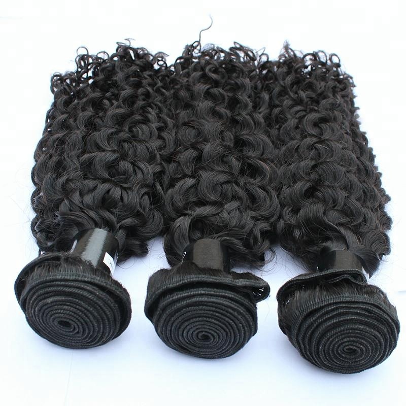 100% Human Remy Raw Hair Extensions 2020 Double Weft Bundle Curly Weaving 10-30 inch 11