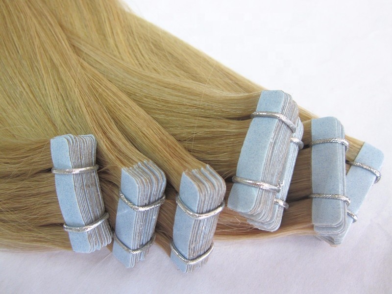 Top Quality Double Drawn 613 Blonde Indian Tape Human Hair Cheap Remy Tape Hair Extensions 9