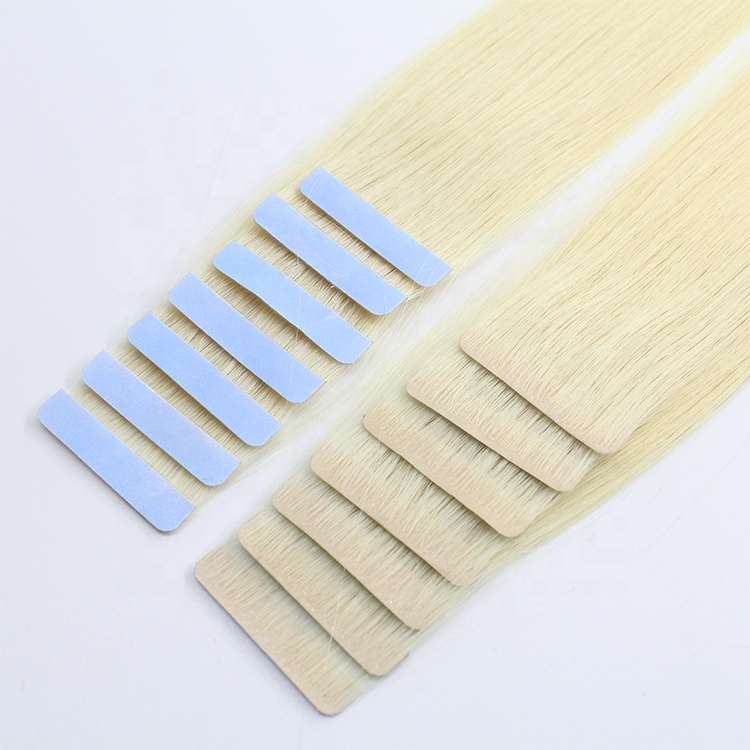 Top Quality Double Drawn 613 Blonde Indian Tape Human Hair Cheap Remy Tape Hair Extensions 10
