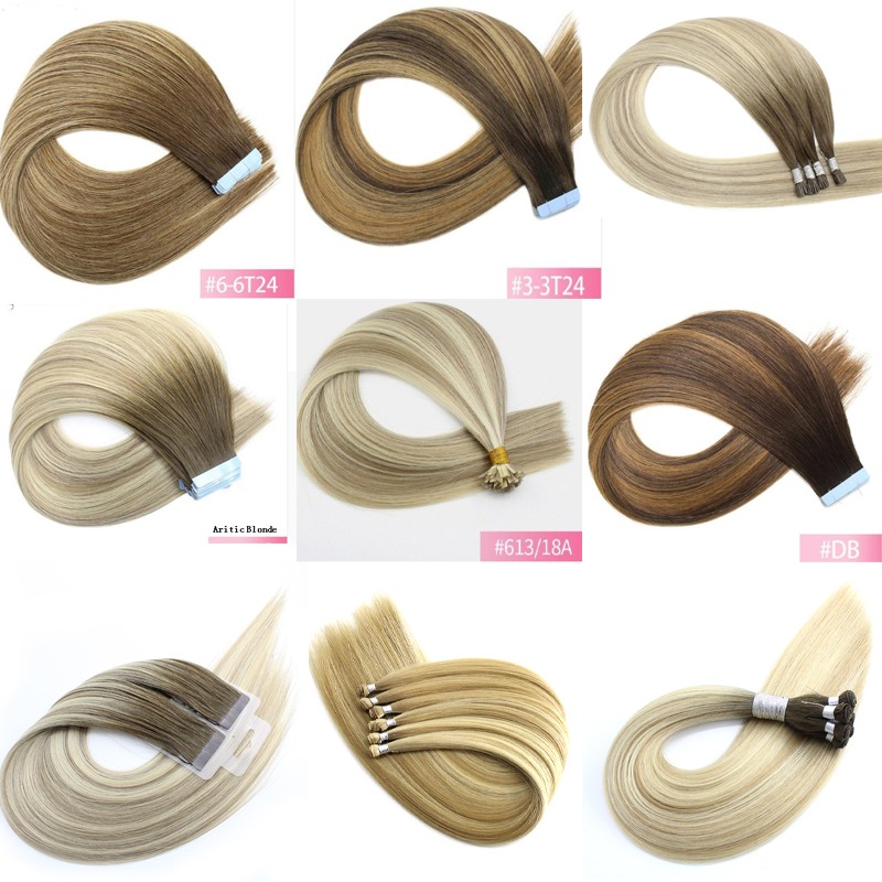 Top Quality Double Drawn 613 Blonde Indian Tape Human Hair Cheap Remy Tape Hair Extensions 14
