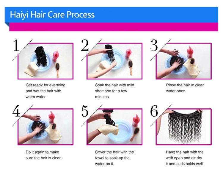 Beat Quality Cambodian Deep Wave Virgin Hair Unprocessed Hair Lace Closure Free Logo 14
