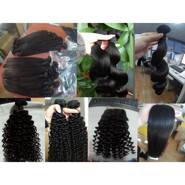 Cuticle aligned one donor  mink Brazilian human bundle hair Loose Wave 14