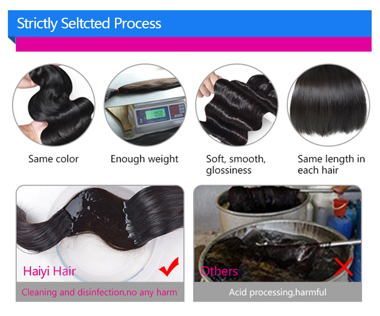 Thick Ends Cuticle Aligned Real Human Hair  Body Wave Hair 16