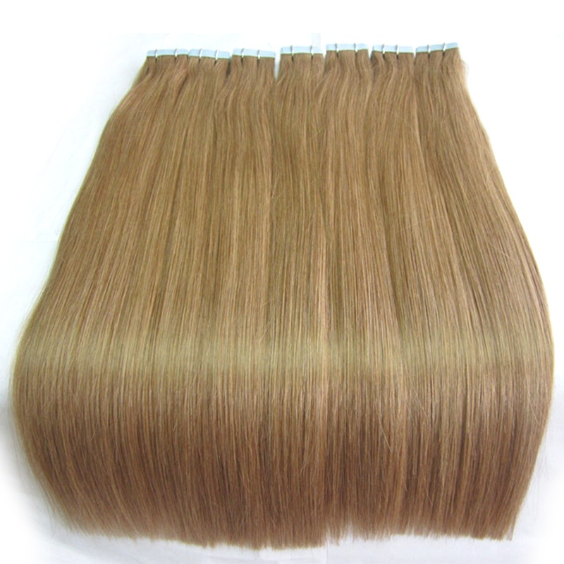 Top Quality Virgin Brazilian Hair 100% Remy Human Tape Hair Extensions Double Drawn 9