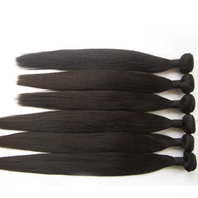 Cuticle Aligned Raw Unprocessed Virgin Straight Brazilian Hair Bundles 8